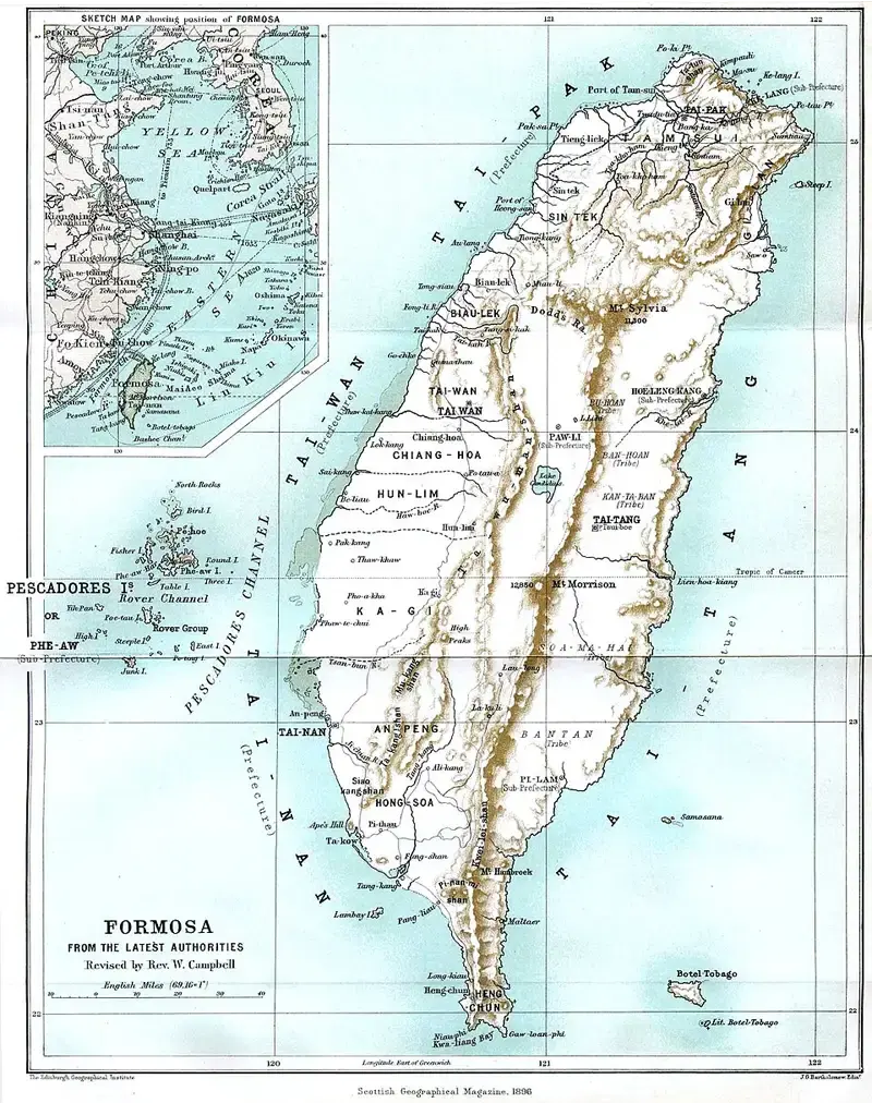 Kaart van Formosa